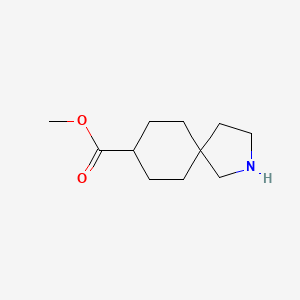 molecular formula C11H19NO2 B13473448 Methyl 2-azaspiro[4.5]decane-8-carboxylate 