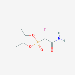 molecular formula C6H13FNO4P B13473449 Diethyl [carbamoyl(fluoro)methyl]phosphonate 