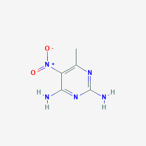 molecular formula C5H7N5O2 B1347346 2,4-Diamino-6-methyl-5-nitropyrimidine CAS No. 2829-59-6