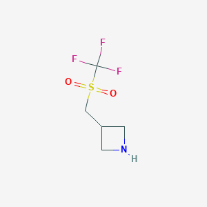 3-(((Trifluoromethyl)sulfonyl)methyl)azetidine