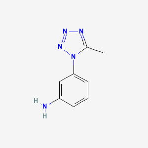 molecular formula C8H9N5 B1347353 3-(5-methyl-1H-tetrazol-1-yl)aniline CAS No. 500701-24-6