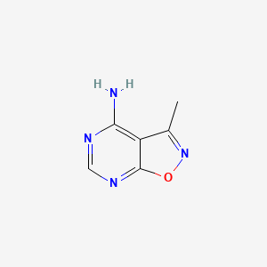 molecular formula C6H6N4O B1347356 3-Methylisoxazolo[5,4-d]pyrimidin-4-amine CAS No. 89799-07-5