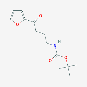 molecular formula C13H19NO4 B13473603 Tert-butyl (4-(furan-2-yl)-4-oxobutyl)carbamate 