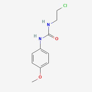 molecular formula C10H13ClN2O2 B1347361 1-(2-Chloroethyl)-3-(4-methoxyphenyl)urea CAS No. 65536-40-5
