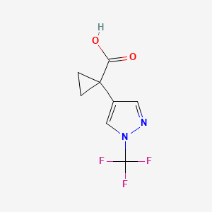 1-[1-(trifluoromethyl)-1H-pyrazol-4-yl]cyclopropane-1-carboxylic acid