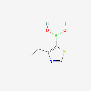 molecular formula C5H8BNO2S B13473649 (4-Ethylthiazol-5-yl)boronic acid 