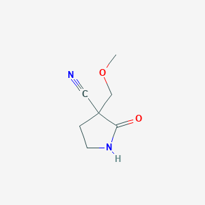 3-(Methoxymethyl)-2-oxopyrrolidine-3-carbonitrile