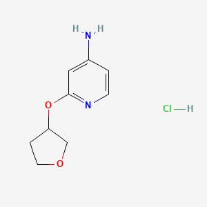 2-(Oxolan-3-yloxy)pyridin-4-amine hydrochloride