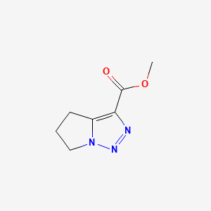 molecular formula C7H9N3O2 B13473677 methyl 4H,5H,6H-pyrrolo[1,2-c][1,2,3]triazole-3-carboxylate 