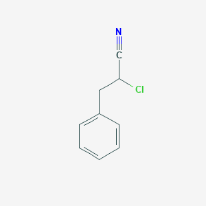 molecular formula C9H8ClN B1347370 2-Chloro-3-phenyl-propionitrile CAS No. 17849-62-6