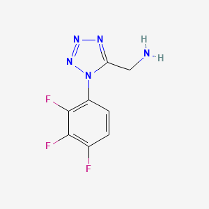 (1-(2,3,4-Trifluorophenyl)-1h-tetrazol-5-yl)methanamine