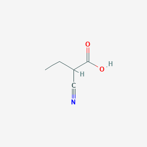 molecular formula C5H7NO2 B1347372 2-Cyanobutanoic acid CAS No. 51789-75-4