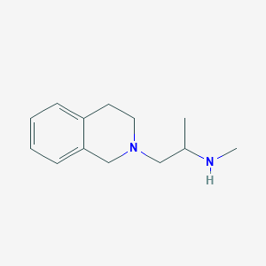 molecular formula C13H20N2 B13473751 Methyl[1-(1,2,3,4-tetrahydroisoquinolin-2-yl)propan-2-yl]amine 