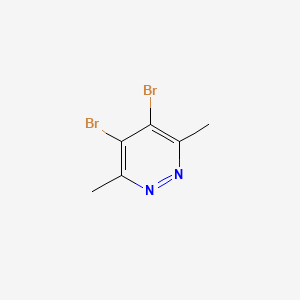 molecular formula C6H6Br2N2 B13473776 4,5-Dibromo-3,6-dimethylpyridazine 