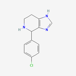 molecular formula C12H12ClN3 B1347380 4-(4-Chlorophenyl)-4,5,6,7-tetrahydro-3h-imidazo[4,5-c]pyridine CAS No. 4875-41-6