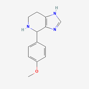 molecular formula C13H15N3O B1347381 4-(4-Methoxyphenyl)-4,5,6,7-tetrahydro-3h-imidazo[4,5-c]pyridine CAS No. 4875-49-4