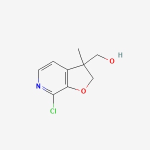 {7-chloro-3-methyl-2H,3H-furo[2,3-c]pyridin-3-yl}methanol