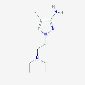 molecular formula C10H20N4 B13473846 1-(2-(Diethylamino)ethyl)-4-methyl-1h-pyrazol-3-amine 