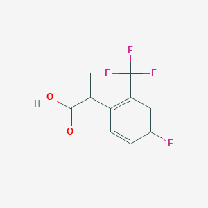 2-[4-Fluoro-2-(trifluoromethyl)phenyl]propanoic acid