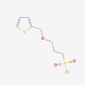 3-(Thiophen-2-ylmethoxy)propane-1-sulfonyl chloride