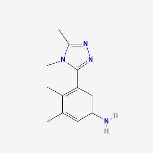 3-(4,5-Dimethyl-4h-1,2,4-triazol-3-yl)-4,5-dimethylaniline