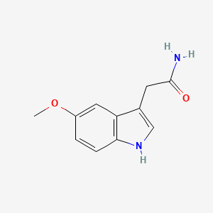molecular formula C11H12N2O2 B1347388 2-(5-Methoxy-1H-indol-3-yl)acetamide CAS No. 2452-25-7