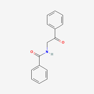 molecular formula C15H13NO2 B1347390 n-(2-Oxo-2-phenylethyl)benzamide CAS No. 4190-14-1