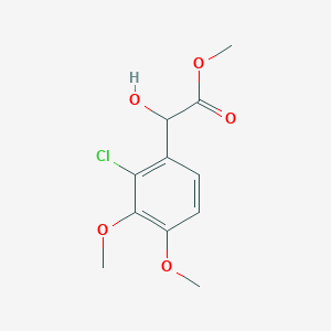 molecular formula C11H13ClO5 B13473904 Methyl 2-(2-chloro-3,4-dimethoxyphenyl)-2-hydroxyacetate CAS No. 1275767-27-5