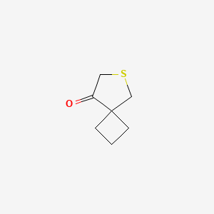 molecular formula C7H10OS B13473940 6-Thiaspiro[3.4]octan-8-one 