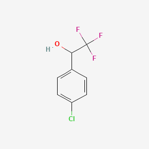 molecular formula C8H6ClF3O B1347395 1-(4-Chlorophenyl)-2,2,2-trifluoroethanol CAS No. 446-66-2