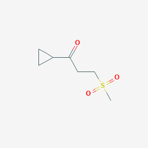 1-Cyclopropyl-3-methanesulfonylpropan-1-one