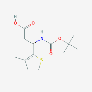 (S)-3-((tert-butoxycarbonyl)amino)-3-(3-methylthiophen-2-yl)propanoic acid