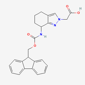 2-(7-((((9H-Fluoren-9-yl)methoxy)carbonyl)amino)-4,5,6,7-tetrahydro-2H-indazol-2-yl)acetic acid