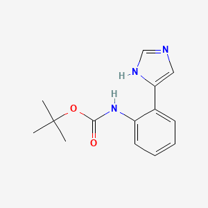 molecular formula C14H17N3O2 B13474029 Tert-butyl 2-(1h-imidazol-5-yl)phenylcarbamate 