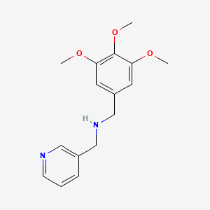molecular formula C16H20N2O3 B1347403 Pyridin-3-ylmethyl-(3,4,5-trimethoxy-benzyl)-amine CAS No. 212392-67-1