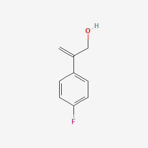 molecular formula C9H9FO B13474036 2-(4-Fluorophenyl)prop-2-en-1-ol 