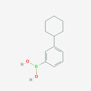 molecular formula C12H17BO2 B13474058 (3-Cyclohexylphenyl)boronic acid 