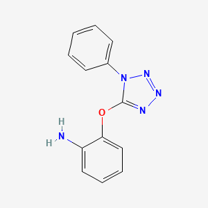 molecular formula C13H11N5O B1347406 2-[(1-phenyl-1H-tetrazol-5-yl)oxy]aniline CAS No. 610261-68-2