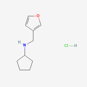 N-[(furan-3-yl)methyl]cyclopentanamine hydrochloride