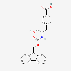 4-[2-({[(9H-fluoren-9-yl)methoxy]carbonyl}amino)-3-hydroxypropyl]benzoic acid