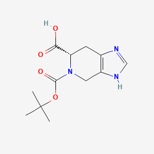 molecular formula C12H17N3O4 B1347412 (S)-5-(Tert-butoxycarbonyl)-4,5,6,7-tetrahydro-3H-imidazo[4,5-C]pyridine-6-carboxylic acid CAS No. 153982-44-6