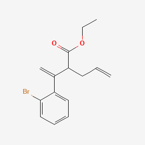 Ethyl 2-[1-(2-bromophenyl)ethenyl]pent-4-enoate