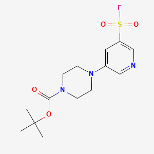 Tert-butyl 4-[5-(fluorosulfonyl)pyridin-3-yl]piperazine-1-carboxylate