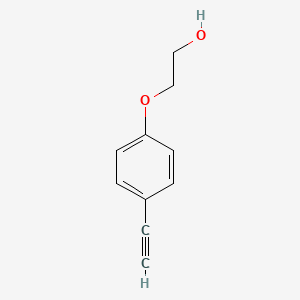 molecular formula C10H10O2 B13474160 2-(4-Ethynylphenoxy)ethanol 