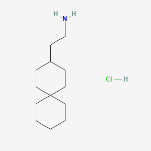 2-{Spiro[5.5]undecan-3-yl}ethan-1-amine hydrochloride