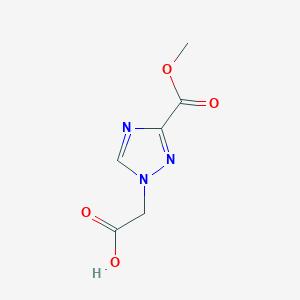 2-[3-(methoxycarbonyl)-1H-1,2,4-triazol-1-yl]acetic acid