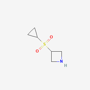 molecular formula C6H11NO2S B13474206 3-(Cyclopropylsulfonyl)azetidine 