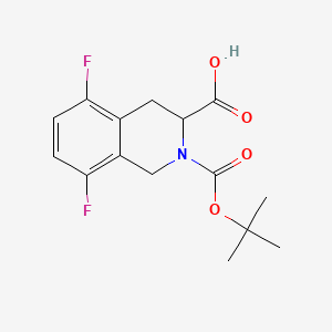 2-[(Tert-butoxy)carbonyl]-5,8-difluoro-1,2,3,4-tetrahydroisoquinoline-3-carboxylic acid