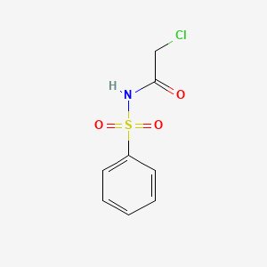 molecular formula C8H8ClNO3S B13474248 N-(benzenesulfonyl)-2-chloroacetamide 