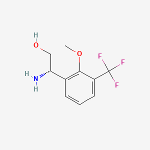 (S)-2-Amino-2-(2-methoxy-3-(trifluoromethyl)phenyl)ethan-1-ol